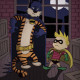 Mash-up: Bat-Hobbes and Calvin