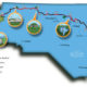 Mountains to Sea Trail Map and Franklin County