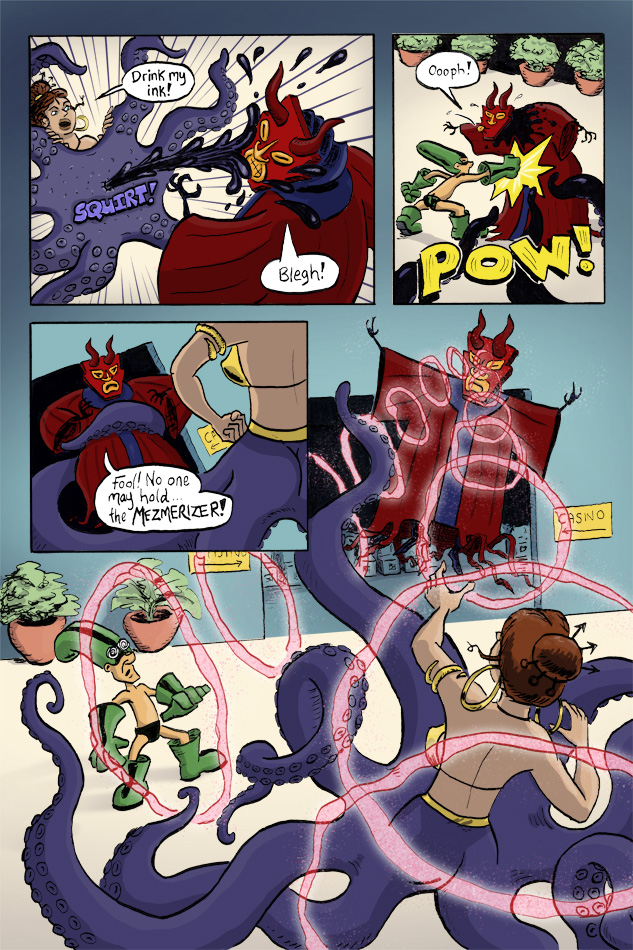 Webcomic Supervillain Throwdown page 3 by illustrator Scott DuBar