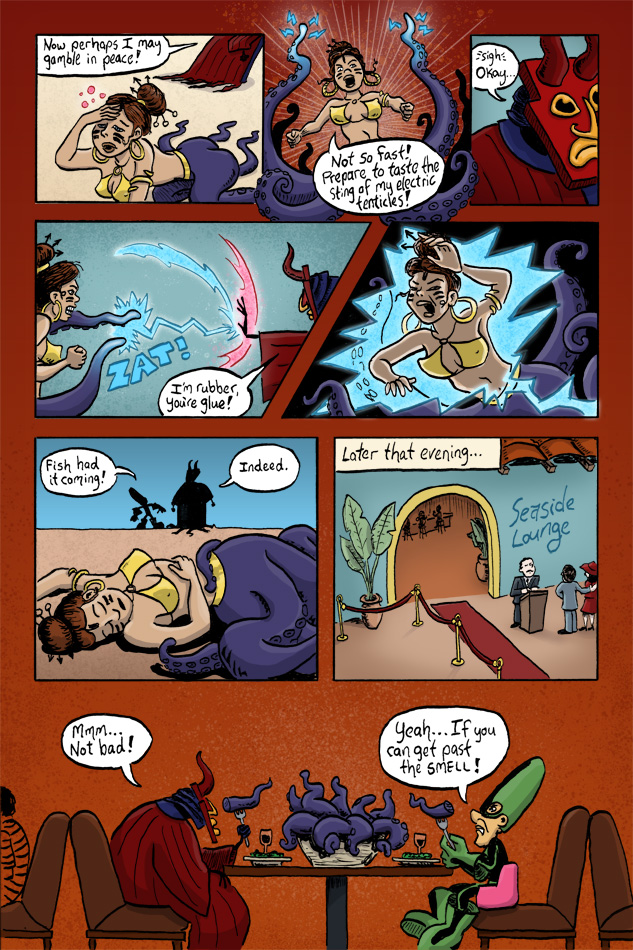 Webcomic Supervillain Throwdown page 4 by illustrator Scott DuBar