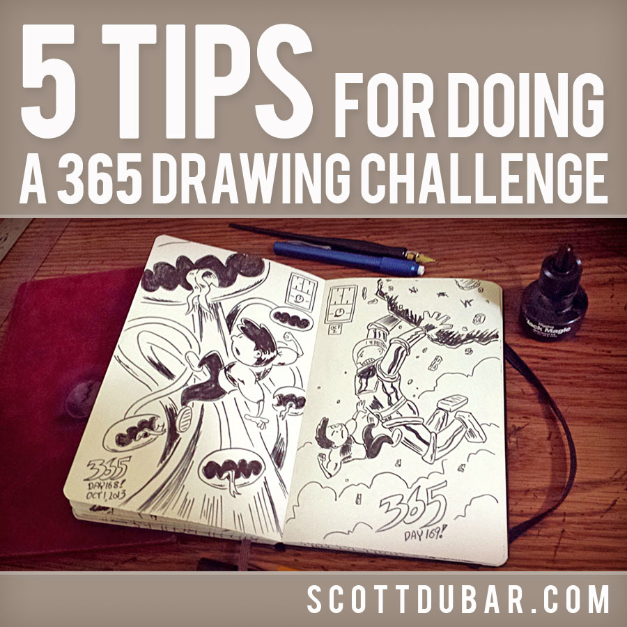 Tips For Completing A Drawing Challenge Scott DuBar Illustration