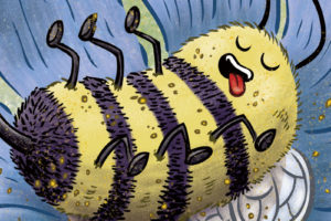 Blissful Bumblebee by illustrator Scott DuBar