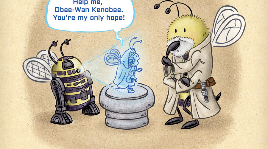 Happy #StarWarsDay! R2-D2 delivers a message to Obi-Wan in his home on Tatooine.