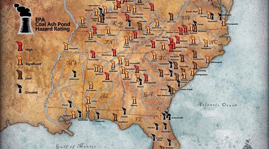 Coal Ash Ponds Map: Blue Ridge Outdoors