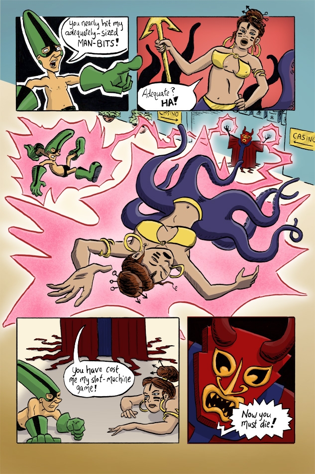 Webcomic Supervillain Throwdown page 2 by illustrator Scott DuBar