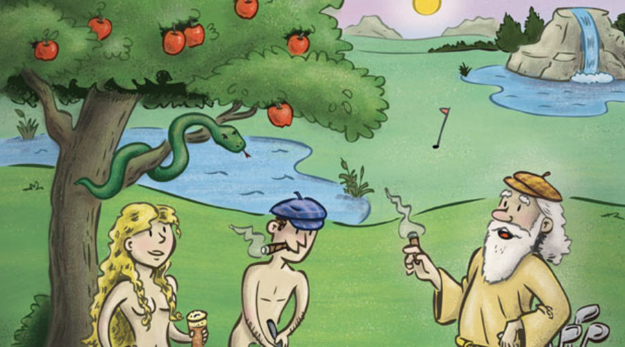 In The Beginning There Was Golf, illustration by Scott DuBar