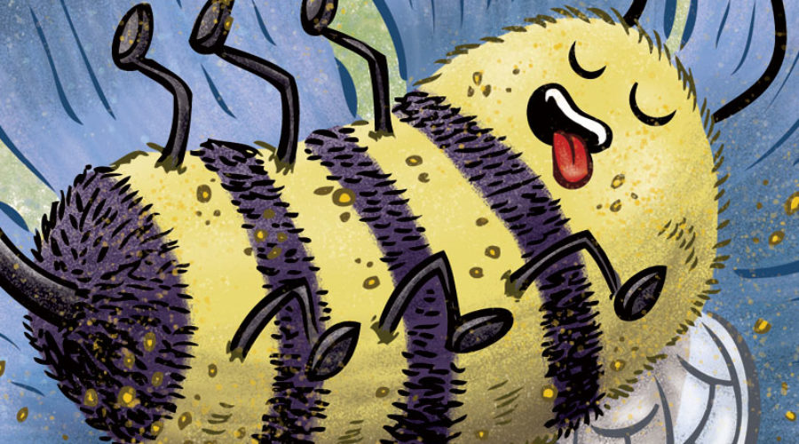 Blissful Bumblebee by illustrator Scott DuBar
