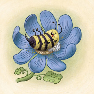 Blissful Bumblebee by illustrator Scott DuBar