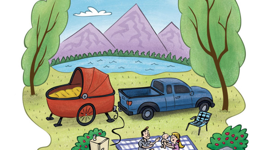 The Camping Compromise by illustrator Scott DuBar