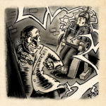 Flowing | Inktober Day 10 by illustrator Scott DuBar