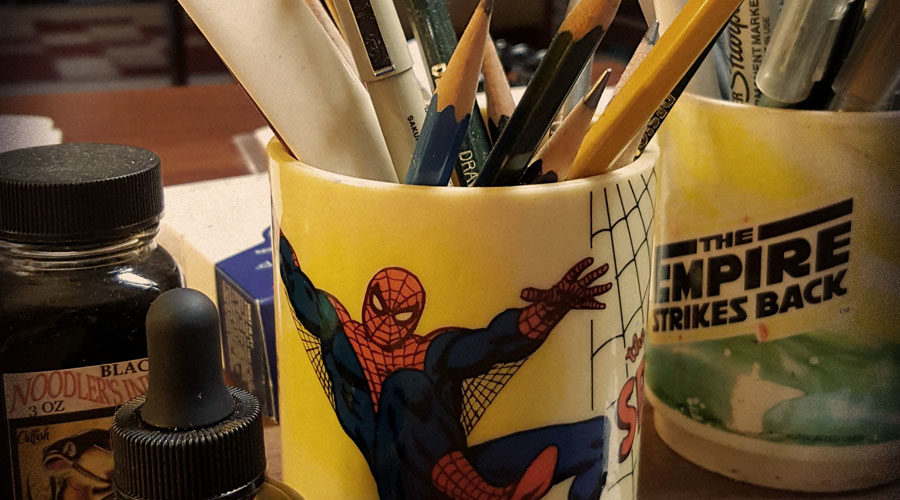 Vintage 1970's Amazing Spider-Man mug.