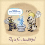 Happy #StarWarsDay! R2-D2 delivers a message to Obi-Wan in his home on Tatooine.