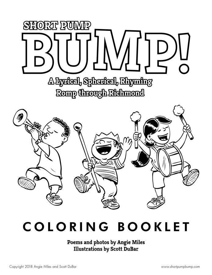 Short Pump Bump! Free downloadable coloring booklet