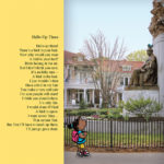 Hello, Up There! from the children's book Short Pump Bump. Illustration by Scott DuBar. Poem and Photography by Angie Miles.