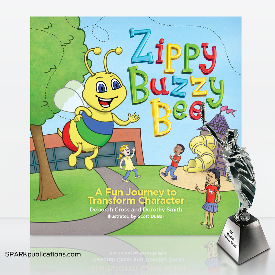 Zippy Buzzy Bee, winner of a MarCom Award 2021.